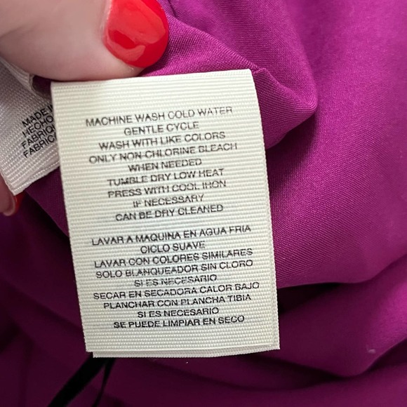 Rachel Roy Women's Cold-Shoulder Midi Dress NWT fuschia sz 14 - Picture 10 of 11